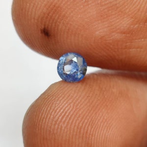 Natural Kashmir Blue Sapphire Gemstone, Rare Old Mine Kashmir Blue sapphire, Indian Kashmir Blue Sapphire Gemstone, 4.5×2.2 mm, .40 Carat