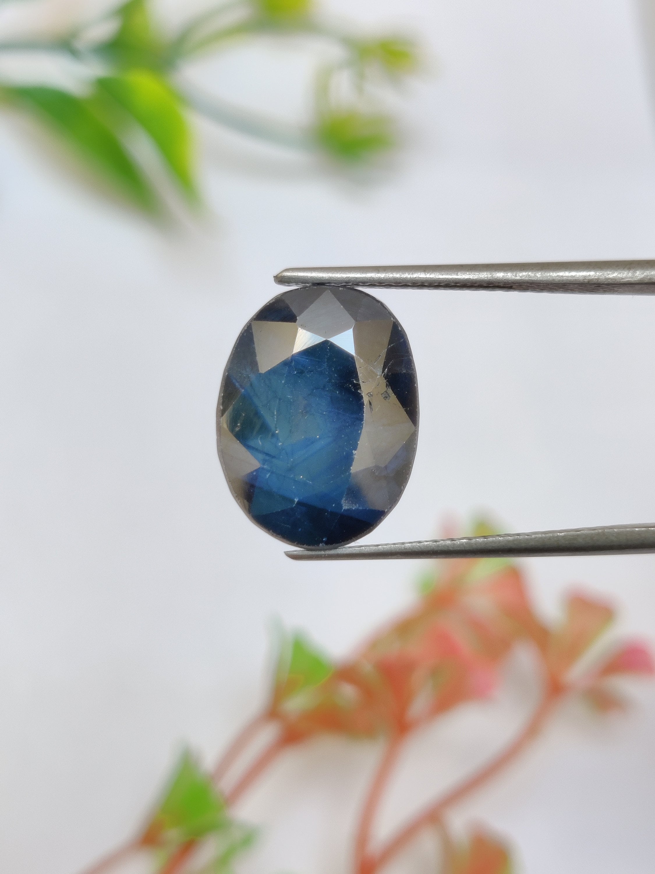 RARE ★ SAPHIR BLEU VERT D'AUSTRALIE : 5 mm x 4 mm ★ P274.129t