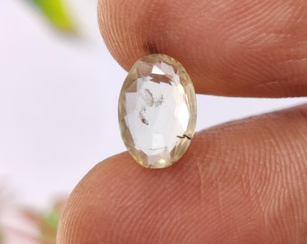 Fine Quality Natural Yellow Sapphire Gemstone, Ceylon Yellow Sapphire Gemstone, Untreated Yellow Sapphire, 10.2x7x2.4 mm, 1.65 Carats
