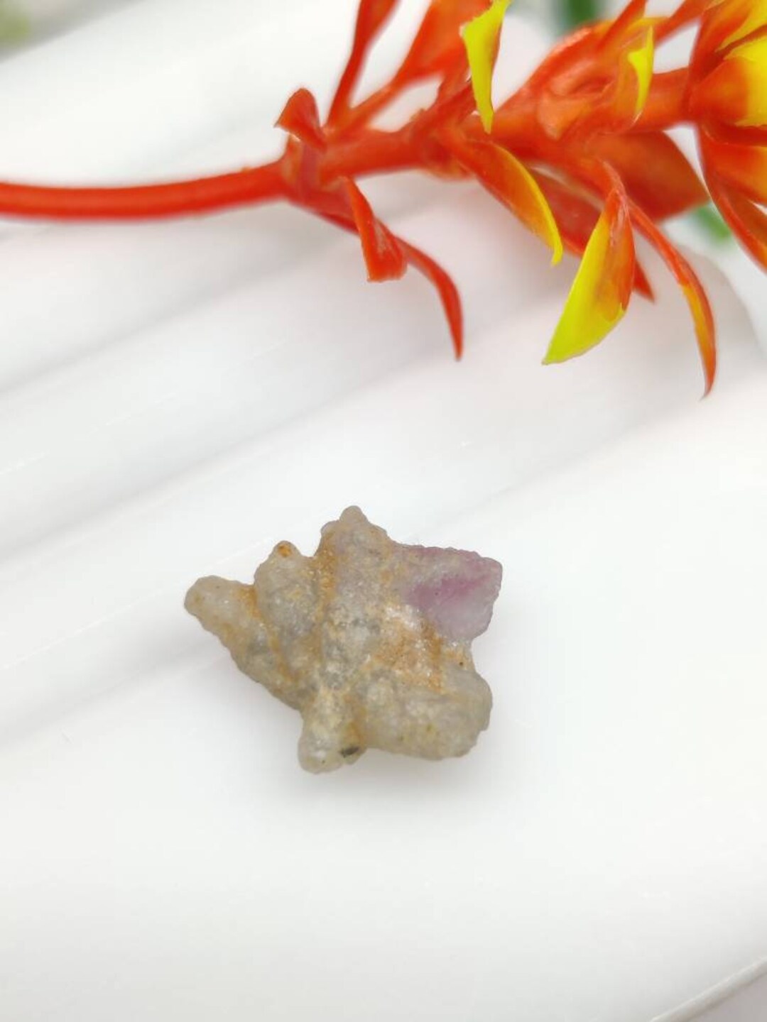 Natural Kashmir Pink and White Sapphire Specimen, Indian Kashmir Sapphire Specimens, Unique