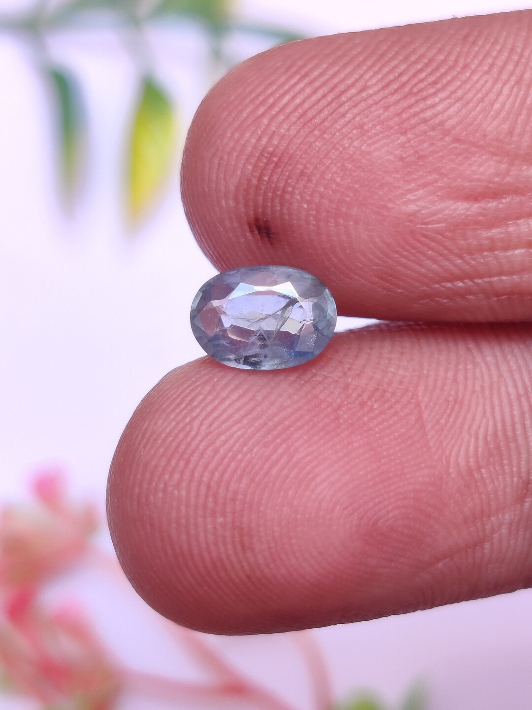 Natural Australian Blue Sapphire Gemstone, No Heat Light Blue Sapphire