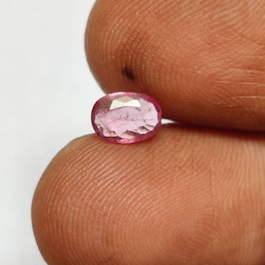 Natural Red Spinel Gemstone, Natural Burmese  Spinel Gemstone,  Faceted Spinel For Jewelry Making, 6.7×5×1.9 mm, .60 Carat