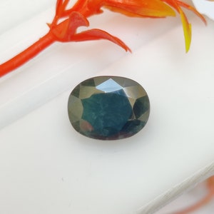 Natural Australian Greenish Blue Sapphire Gemstone, Loose Sapphire Gemstone, Faceted Green Sapphire Gems, 11×8.7×5.3 mm, 5.40 carats