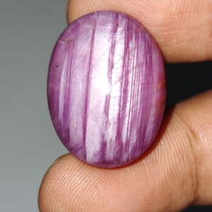 Unique Red Star Ruby Cabochon, Geometric Star Ruby  Loose Gemstone, No Heat Star Ruby Cabochon, 24×18.5×9.5 mm, 47.40 Carats