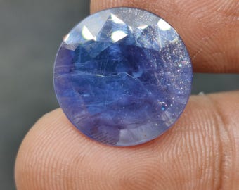 Natuurlijke ioliet zonnesteen edelsteen, regenboog vuur bloeddoorlopen ioliet edelstenen, prachtig stuk voor sieraden maken, 16,8 x 6,8 mm, 9,75 karaat
