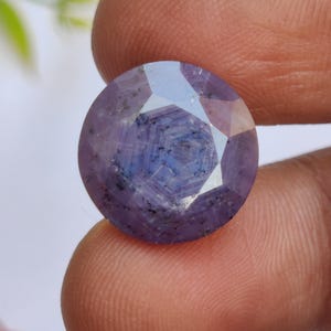Natural Purple Sapphire Gemstone, Geometric Purple Sapphire Loose Stone, Faceted Sapphire For Jewelry Making, 16x8.4 mm, 21.30 Carats