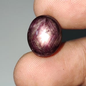 12 Rays Star Ruby Cabochon, Unique Red Star Ruby Gemstone, Collectable Star Ruby Cabochon, 13.7×11.5×7.5 mm, 15.15 Carats