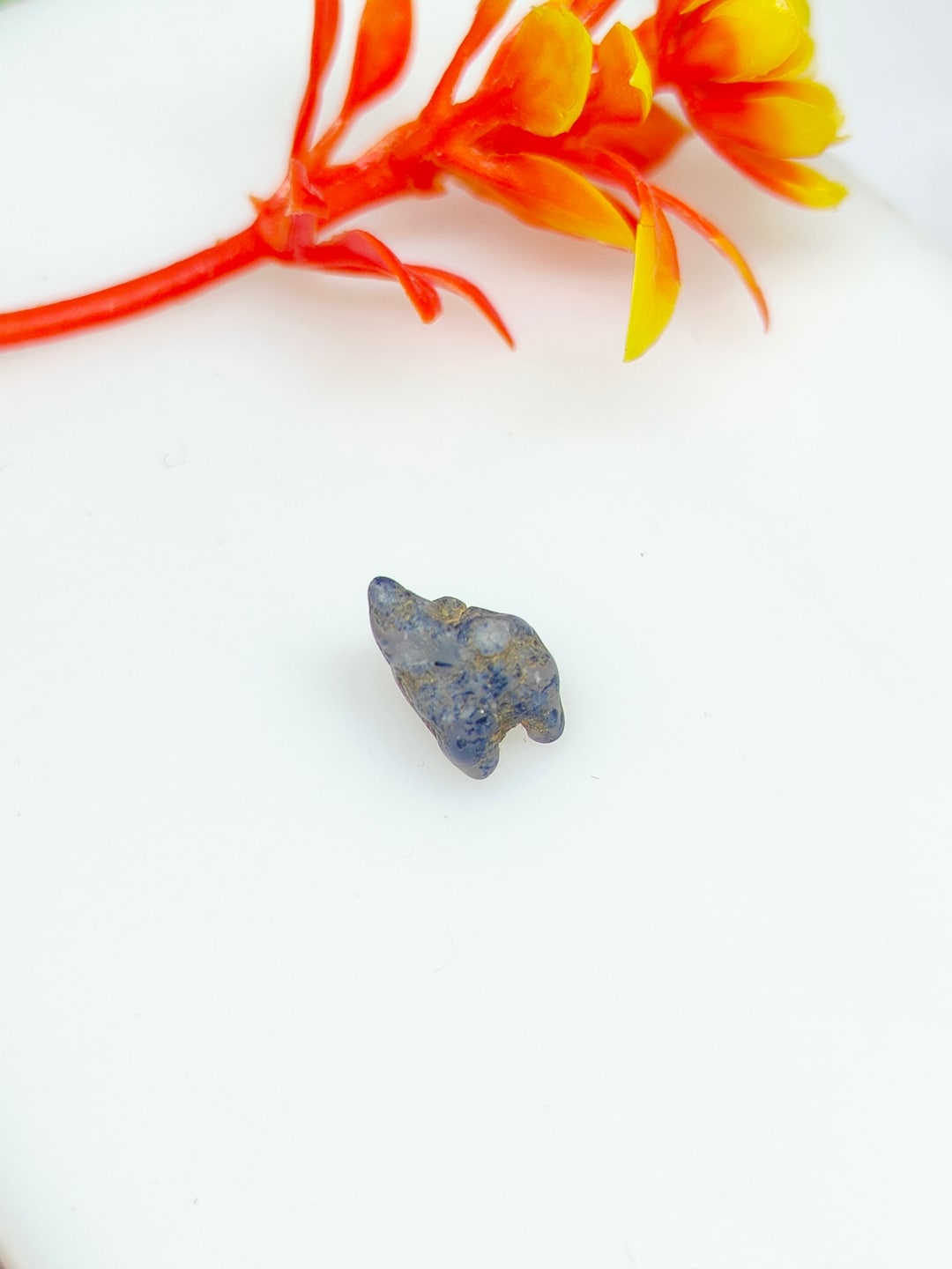 Natural Kashmir Blue Sapphire Specimen, Indian Kashmir Blue Sapphire Rough Stone, Unique
