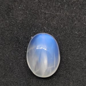 Natural Blue Moonstone Cabochon, Rainbow Moonstone Cabochon, Loose Moonstone For Jewelry Making, 16×12.2×6.3  Mm, 8.50  Carats