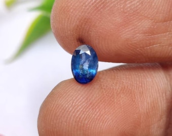 Royal Blue Kashmir Sapphire Gemstone, Natural Kashmir Blue Sapphire Gems, Heated  Kashmir Blue Sapphire, 7×4.8×3.2 mm, .90 Carats