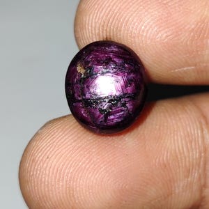 Unique Red Star Ruby Cabochon, Natural Red Star Ruby  Loose Gemstone, No Heat Star Ruby Cabochon, 12.7x11.2x6.5 mm, 10.22 Carats
