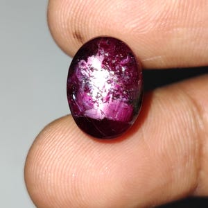 Unique Red Star Ruby Cabochon, Natural Red Star Ruby  Loose Gemstone, No Heat Star Ruby Cabochon, 14.4x10.5x8.4 mm, 15 Carats