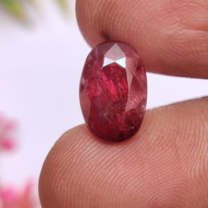 Burmese Red Spinel Gemstone, natural Burmese  Spinel Gemstone,  Faceted Spinel For Jewelry Making, 12.2×8×4.8  mm, 4.35 Carats