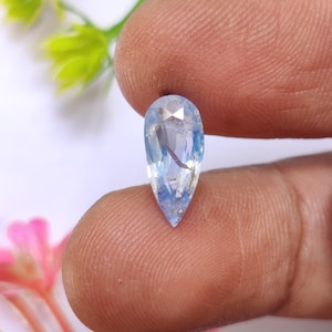 Certified Natural Kashmir Blue Sapphire Gemstone, Indian Kashmir Blue Sapphire Gems, Collectable Blue Sapphire, 13.22×5.98×4.39 mm, 3 Carats