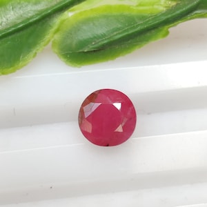 Naturlig gammal burmesisk rubin ädelsten, obehandlad burmesisk rubin ädelsten, Myanmar rubin ädelstenar, gammal gruva rubin ädelsten, 6,2x4,3 mm, 1,49 karat
