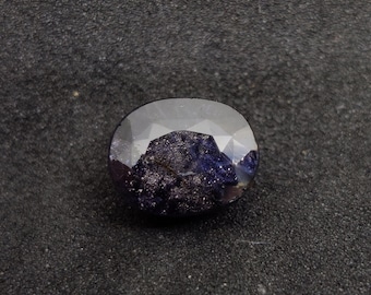 Natural Iolite Sunstone Gemstone, Untreated Bloodshot Iolite Gems. Beautiful Piece For Jewelry Making, 10.6×8.3×7 mm, 4.10 Carats