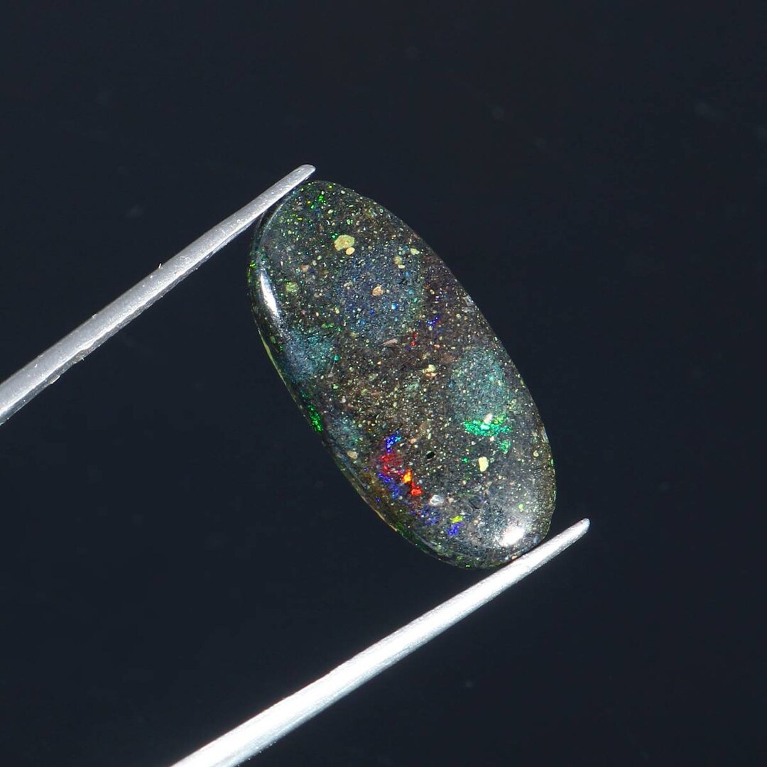 Natural Black Opal Cabochon Black Matrix Opal Cabochon Etsy