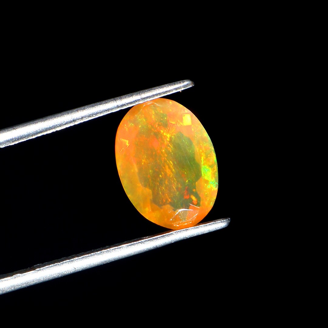 Super Fire Ethiopian Opal Gemstone Faceted Ethiopian Opal Etsy