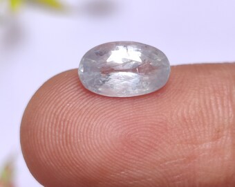 Fine Quality Natural Shrilankan White Sapphire Gemstone, White Sapphire Gemstone, No Heat Ceylon Sapphire Gems For Gift, 11x6.5x4.7 mm, 3