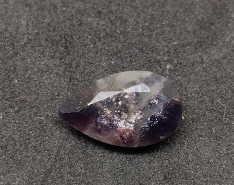 Natural Iolite Sunstone Gems, Faceted Bloodshot Iolite Gems. Beautiful Piece For Jewelry Making, 13.9x8.6x4.5 mm, 3.35 Carats