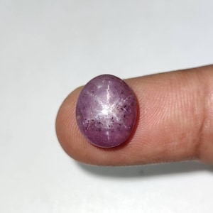 Red Star Ruby Cabochon, Loose Star Ruby Gemstone, Natural Star Ruby Cabochon, 12.5×10.5×7 mm, 10.65 Carats