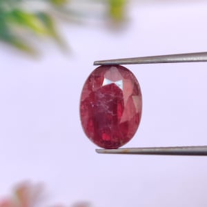 Burmese Red Spinel Gemstone, Natural Burmese  Spinel Gemstone,  Faceted Spinel For Jewelry Making, 11.3×8.3×5 mm, 4.30 Carat