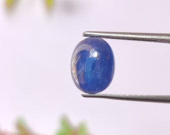 Fine Quality Natural Burmese Blue Sapphire Cabochon, Untreated Burma Blue  Sapphire Loose Gemstone, 9.6x7.6x4.7 mm, 3.90 Carats