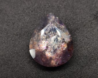 High Quality Natural Iolite Sunstone Gems, Faceted Bloodshot Iolite Gems. Beautiful Piece For Jewelry Making, 15.5x12.7x6.5 mm, 7.45 Carats