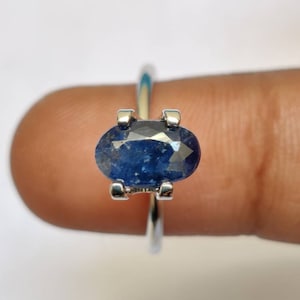 Natural Kashmir Blue Sapphire Gemstone, Rare Old Mine Kashmir Blue sapphire, Indian Kashmir Blue Sapphire Gemstone, 9×6×3.5 mm, 1.90 Carat