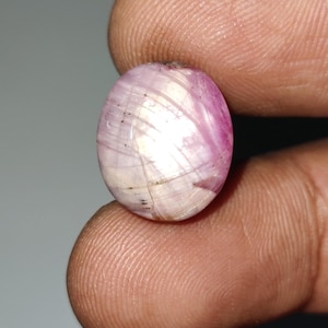 Natural Star Pink Sapphire Gemstone, Geometric Star Pink Sapphire Cabochon, Unique  Pink Star Sapphire, 15.2×12.7×9.2 mm,  20.65 Carats