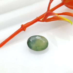 Natural Australian Green  Sapphire Gemstone, Teal Sapphire Gemstone, Faceted Green Sapphire, 8×6×3.7 mm, 1.80 Carats