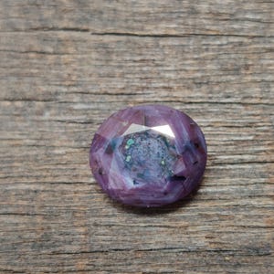 Natural Purple Sapphire Gemstone, Geometric Purple Sapphire Loose Stone, Faceted Sapphire For Jewelry Making, 12x10.2x6.2 mm, 8.15 Carats