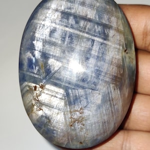 Unique  Blue Star Sapphire Cabochon, Grey Star Sapphire Gemstone, Natural Star Sapphire Gems, 69x50x27 mm,1100 Carats