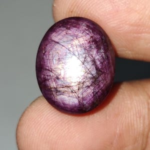 AAA Quality Red Star Ruby Cabochon, Natural Red Star Ruby Gemstone, Untreated Star Ruby Stone, 17.7x14.5x9.8 mm, 28.85Carats