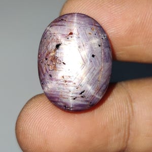 Natural Star Ruby Cabochon, Sharp Star Ruby Gemstone, Untreated Star Ruby For Gift And Jewellery Making, 21.5x16.2x10.31 mm, 44.99 carats