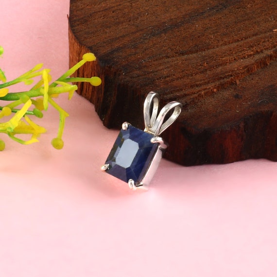 天然ブルーサファイアペンダント、アフリカンサファイアジュエリー、未  