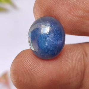 Natural Blue Sapphire Cabochon, Untreated Blue Sapphire Loose Gemstone, Medagascar Blue Sapphire Cabochon, 15×13×5.9 mm, 11.80 Carats