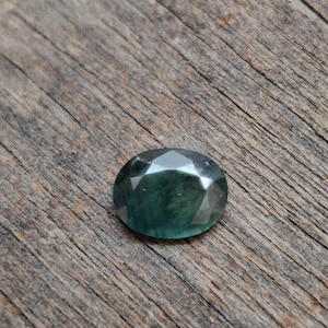 Natural Australian Greenish Blue Sapphire Gemstone, Loose Sapphire Gemstone, Faceted Green Sapphire Gems, 9.2×7.2×3.7 mm, 2.15 Carats