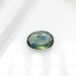 AAA Quality Australian Sapphire Gemstone, Teal Sapphire Gemstone, Faceted Green Sapphire, Parti Sapphire Gemstone, 7.2×5.2×2.2 mm, 1 Carat