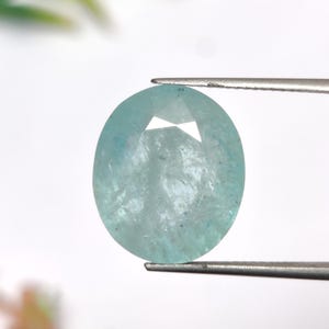 Natural Aquamarine Gemstone, Faceted Aquamarine Gemstone, Loose Aquamarine Gemstone For Jewelry Making, 15.7×13.5×8.5 mm,  11.95 Carats