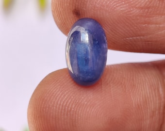 Fine Quality Natural Burmese Blue Sapphire Cabochon, Untreated Burma Blue  Sapphire Loose Gemstone, 12x7.5x4 mm, 4.05 Carats