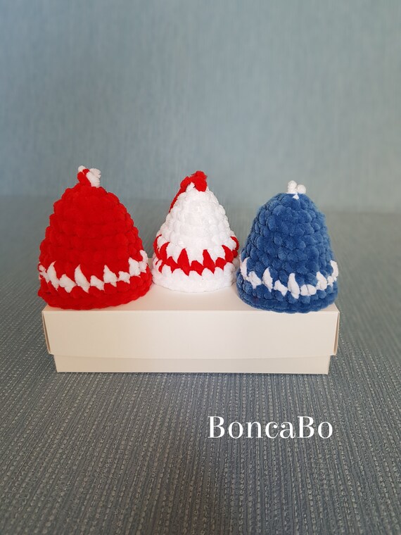 Gift Set Of 3 Christmas Bells Ornament Crochet Jesse Tree Etsy