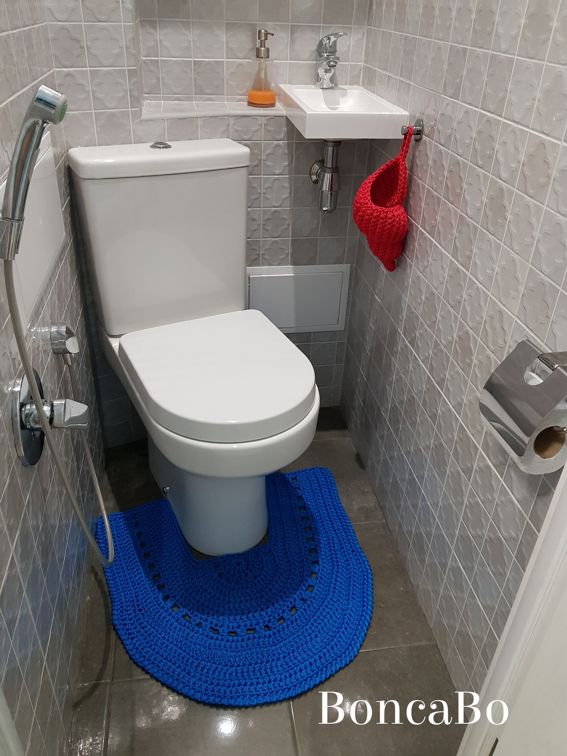 Toilet bath rug for home decor. Bathroom accessories for new Etsy