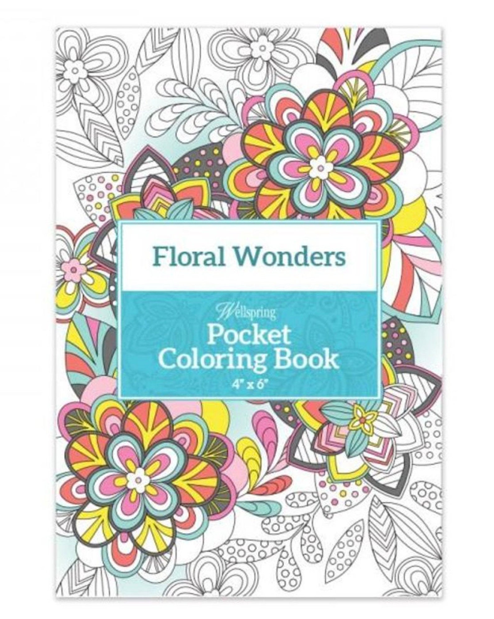 Pocket Coloring Book Floral Wonders - Etsy