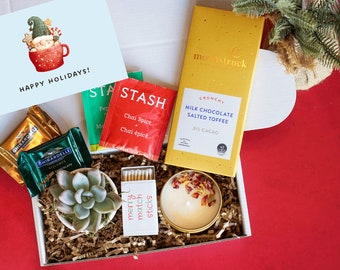 Merry Christmas Holiday Gift Box | Bulk Employee Holiday Gift Basket | Corporate Holiday Gift | Bulk Christmas gifts, Client Thank you