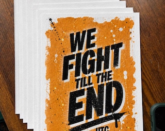 Newport County. We Fight Till The End. UTC. Hand Signed & Numbered Editions.