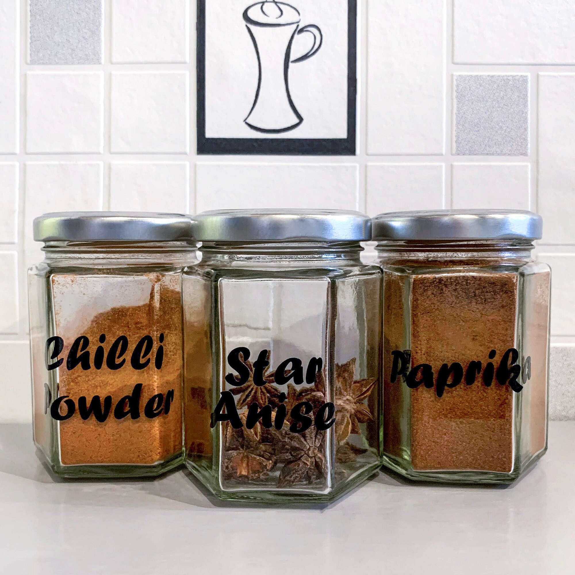 Herb labels spice labels self adhesive vinyl | Etsy