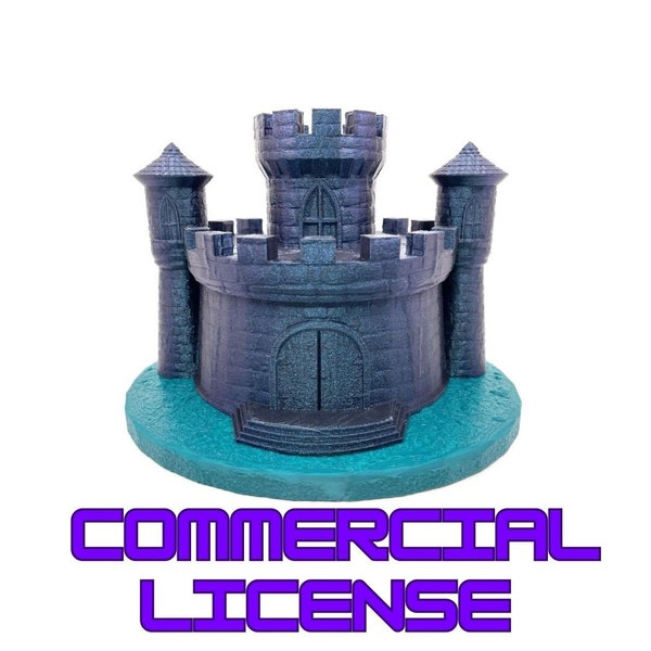 Castle Display Stand - Commercial Lifetime License for Print sales - Digital STL file for 3D Printing