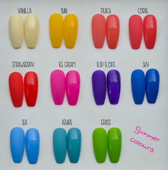 Basic Colours Summer Matte Or Glossy Top Coat Choose Etsy
