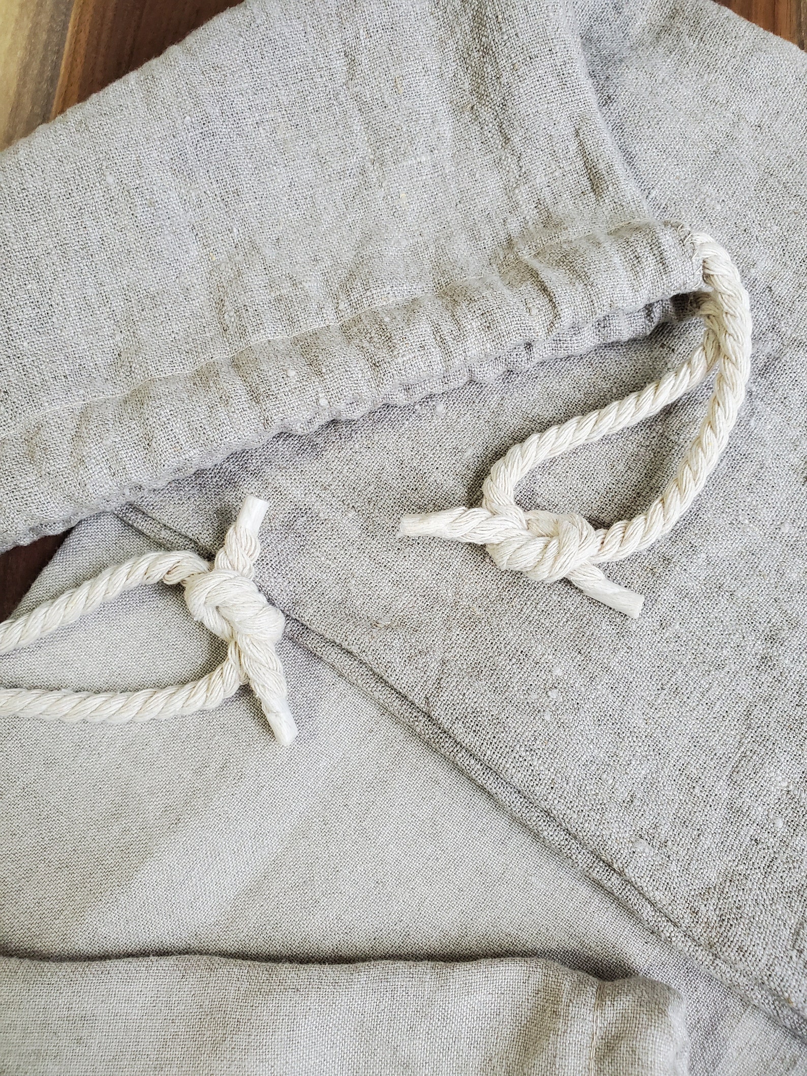 Linen Bags Set of 2 Drawstring Linen Bag Rustic Linen Etsy UK